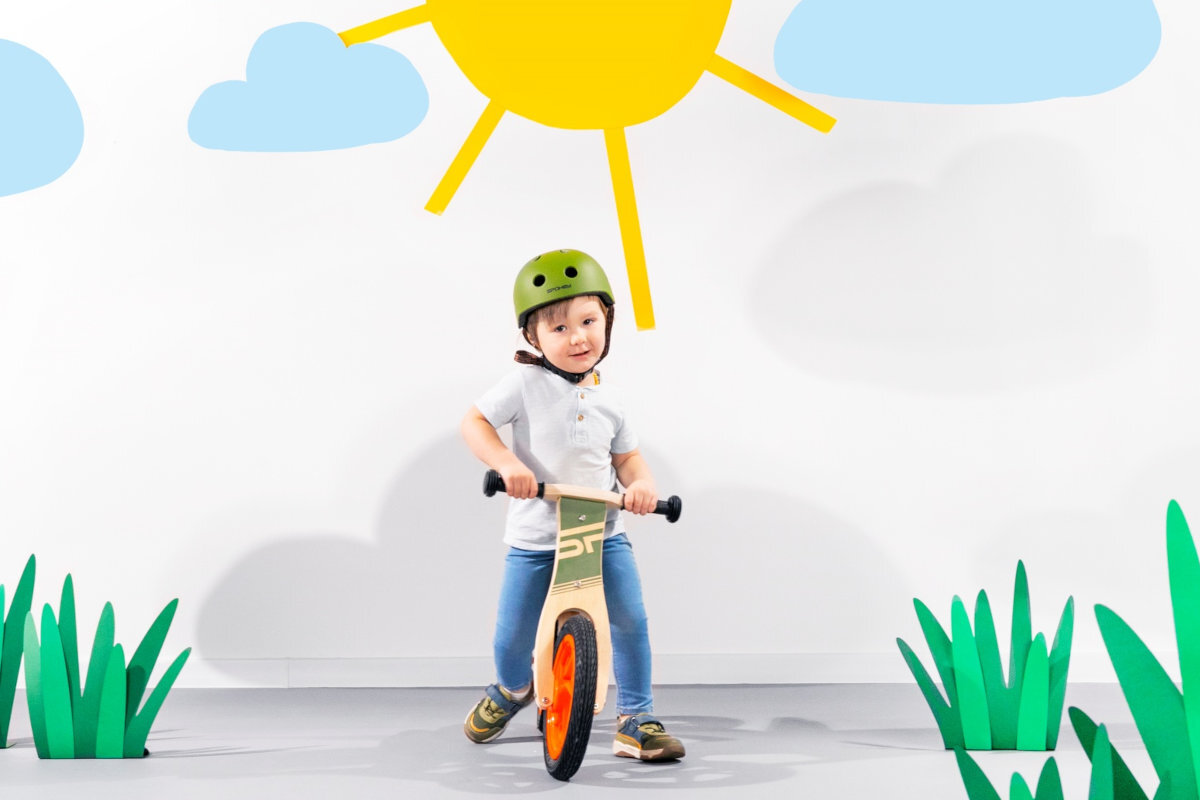 Rowerek biegowy SPOKEY Woo-ride Duo zielony zawartosc opakowania