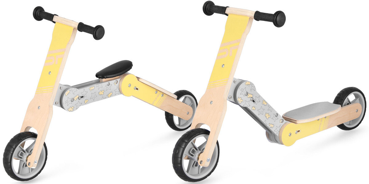 Rowerek biegowy SPOKEY Woo-ride Multi 2w1 zielony zawartosc opakowania