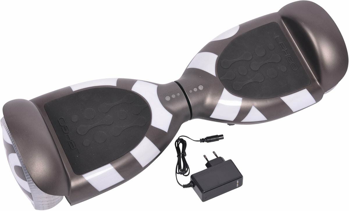 Deskorolka elektryczna LEXGO Mirage 6.5 cala Szary zawartosc opakowania