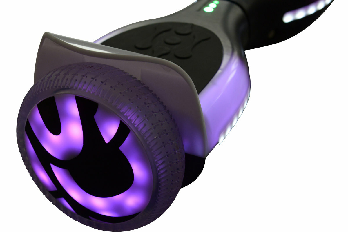 Deskorolka elektryczna LEXGO Phantom 6.5 cala Czarno-biały kola zasieg bateria