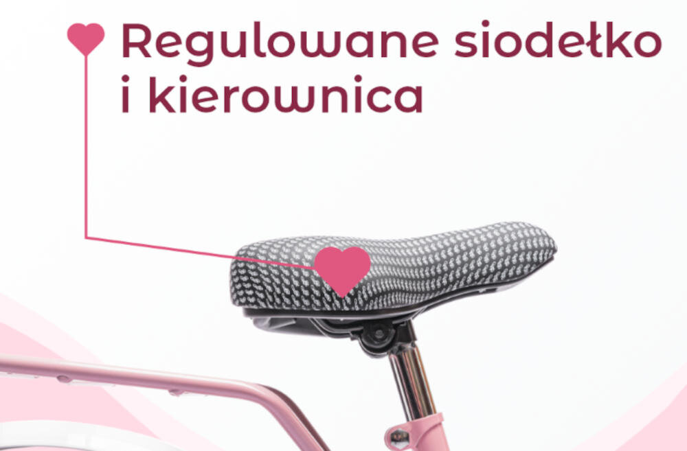 SUN BABY regulacja siodełko kierownica rowerek wzrost dziecko