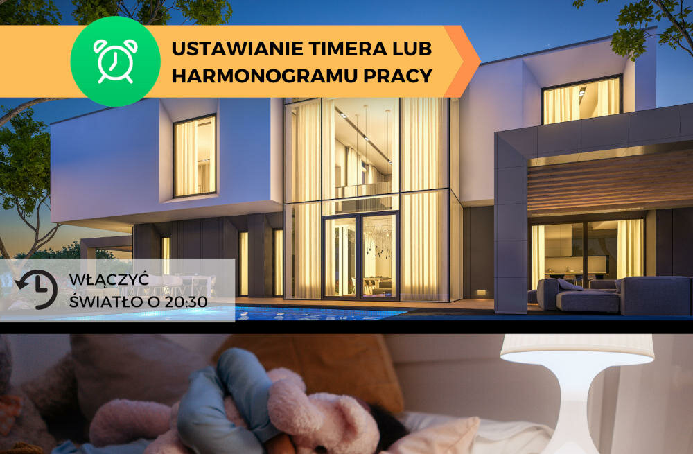 NOUS automatyzacja prcoes załączenie wyłączenie urządzenie pora dnia harmonogram informacje