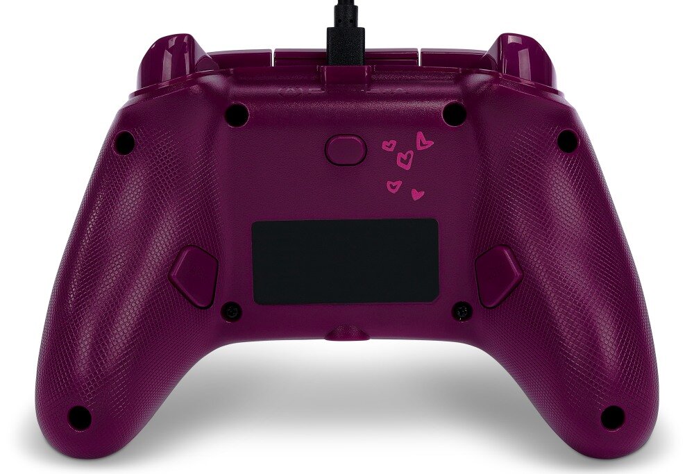 Kontroler POWERA Enhanced jakość wykonanie sterowanie drążki analogowe udostępnianie osiągnięcia zrzuty ekranów możliwości konfiguracja mapowanie drgania silniczki wibracyjne gniazdo pokrętło regulacji głośności kabel USB opakowanie zestaw