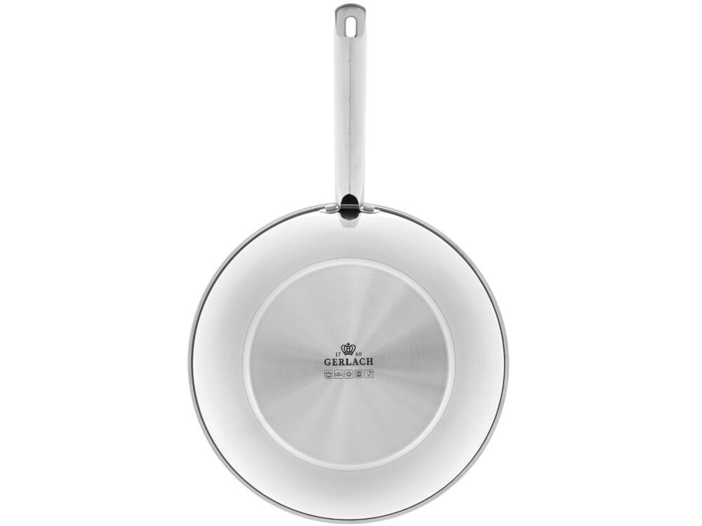 Patelnia wok GERLACH Solid Lite 28 cm średnica 28 cm wszechstronność funkcjonalność kompatybilna płyty indukcyjne ceramiczne gazowe uniwersalne narzędzie do użytku w piekarniku większe możliwości zalecane mycie ręczne