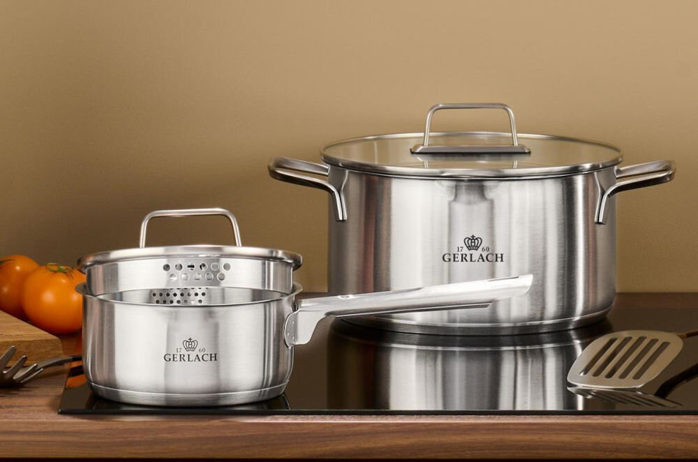 Zestaw garnków GERLACH Ambiente (6 elementów) wygodne i funkcjonalne
