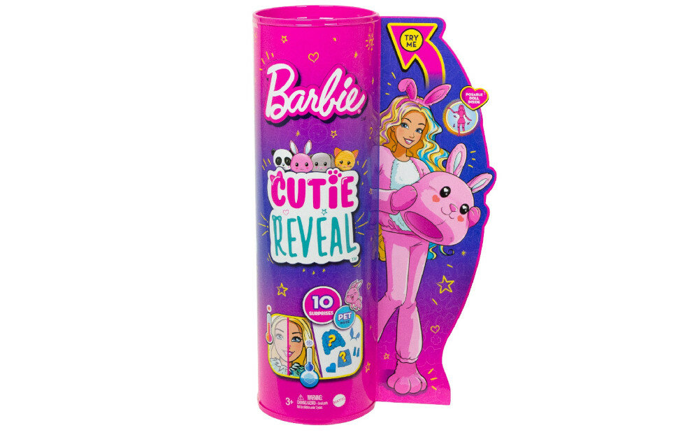 Lalka Barbie Cutie Reveal Kotek HHG20 zestaw opakowanie