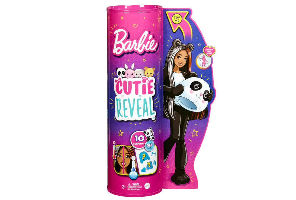 Lalka Barbie Cutie Reveal Panda HHG22 zestaw opakowanie