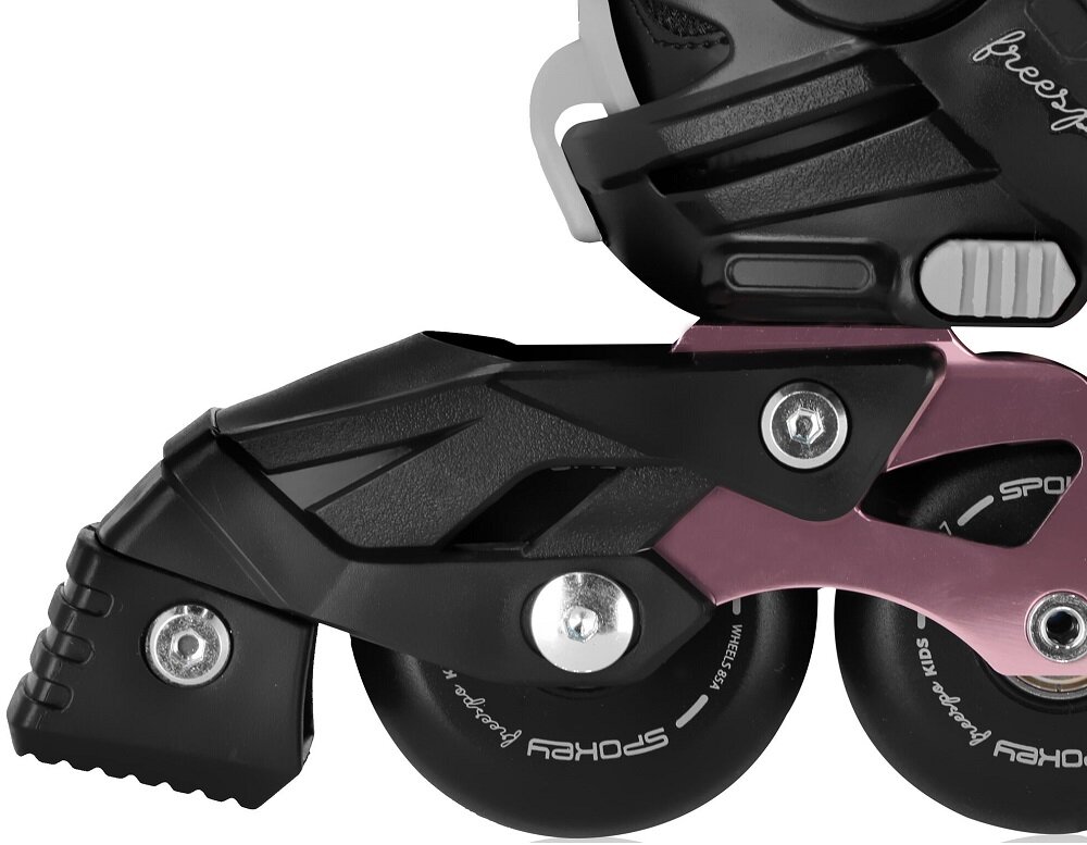 Łyżworolki SPOKEY Freespo Kids - Wbudowane hamulce