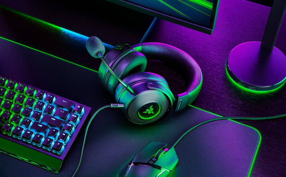 SŁUCHAWKI RAZER KRAKEN MERCURY nauszniki skóra funkcje chłodzące