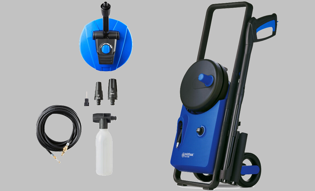 Myjka cisnieniowa NILFISK CORE 150-10 Powercontrol DP EU zestaw akcesoria komplet wyposazenie