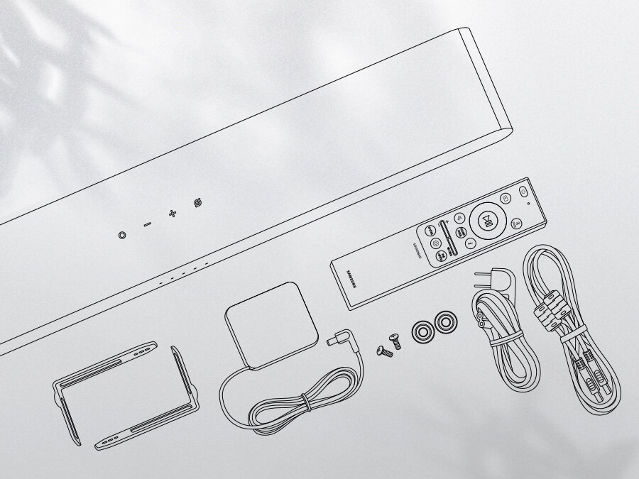 Zestaw do montażu ściennego soundbara Samsung HW-S60B. HW-S60B/EN