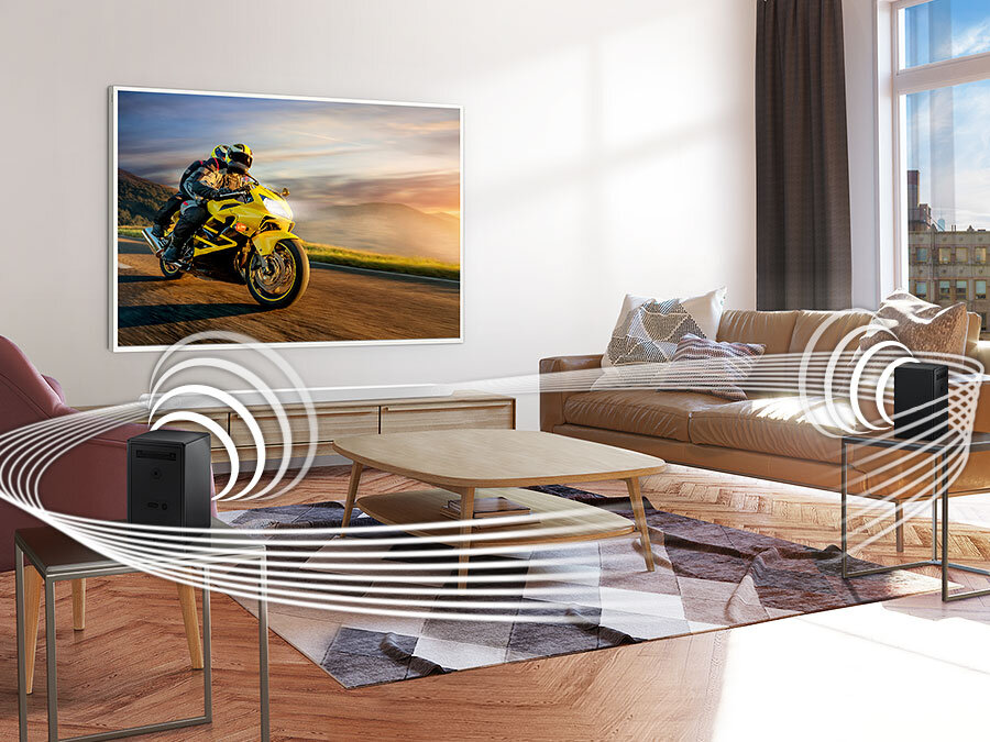 SAMSUNG HW-S801B Biały Soundbar - niskie ceny i opinie w Media Expert