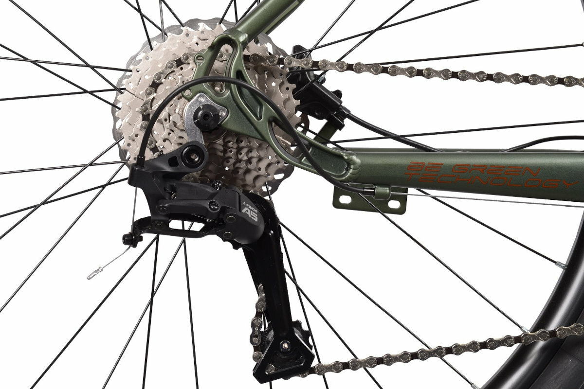 Rower elektryczny BOTTECCHIA BE32 e-MTB Evo Start U19 29 cali Zielony biegi przerzutki