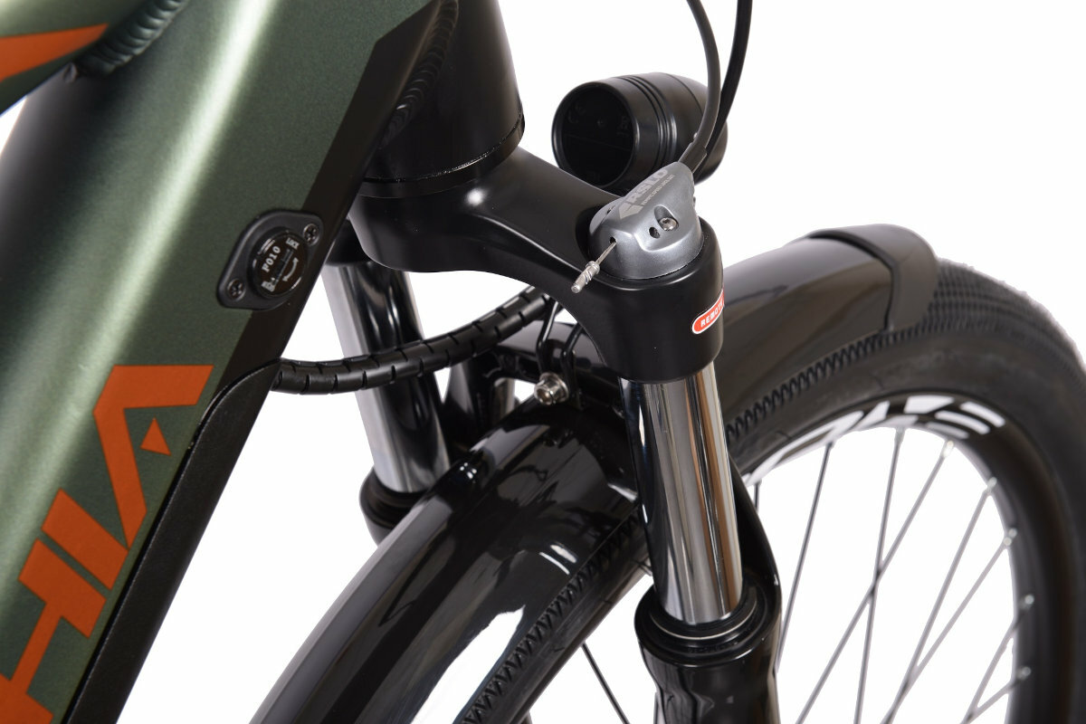 Rower elektryczny BOTTECCHIA BE32U Start E-Urban U19 29 cali Zielony amortyzacja