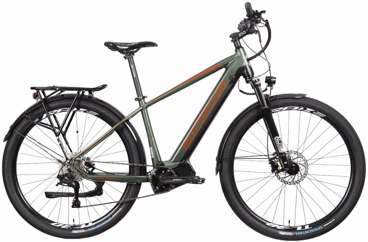 Rower elektryczny BOTTECCHIA BE32U Start E-Urban U17 29 cali Zielony wyglad