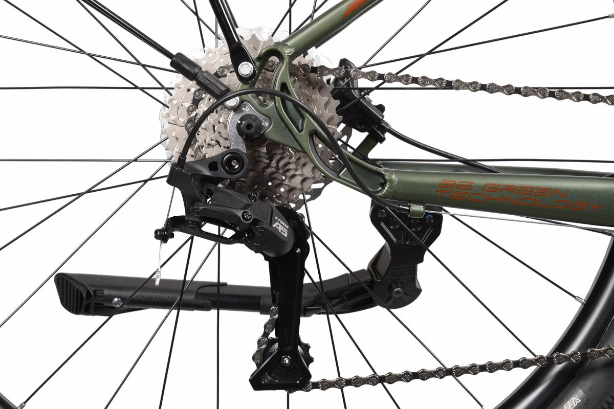 Rower elektryczny BOTTECCHIA BE32U Start E-Urban U17 29 cali Zielony biegi przerzutki