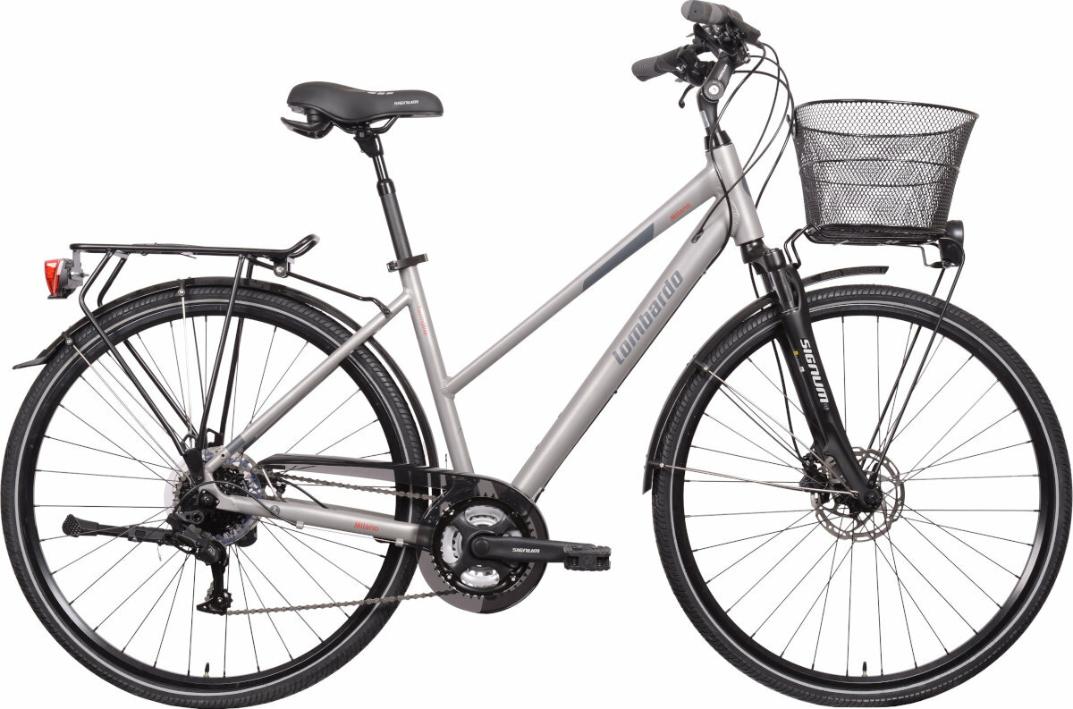 LOMBARDO Milano D17 28 cali damski Szaroantracytowy mat Rower