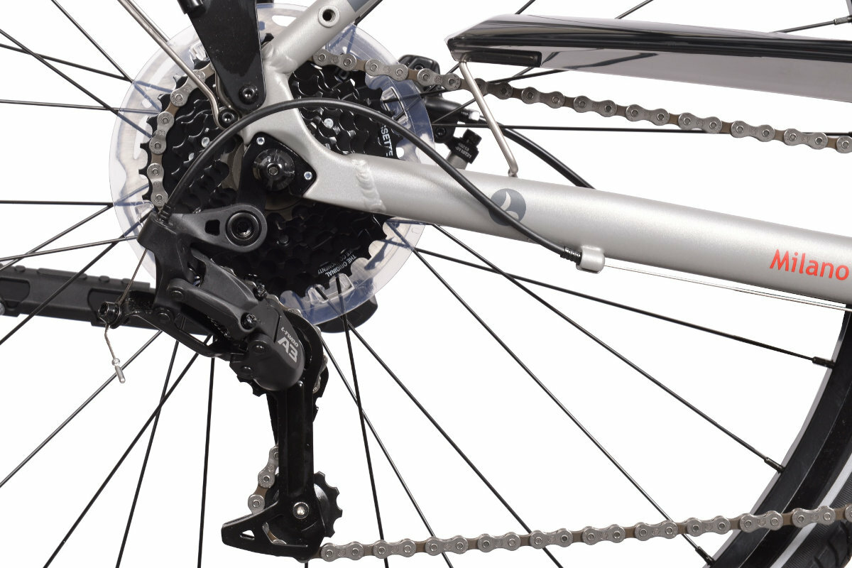 Rower trekkingowy LOMBARDO Milano D17 28 cali męski Brązowo-czarny mat przerzutki