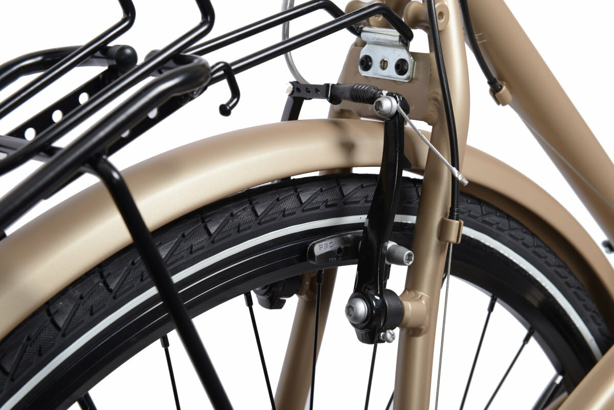 Rower trekkingowy LOMBARDO Mirafiori 270 M19 28 cali męski Brązowo-czarny mat hamulce