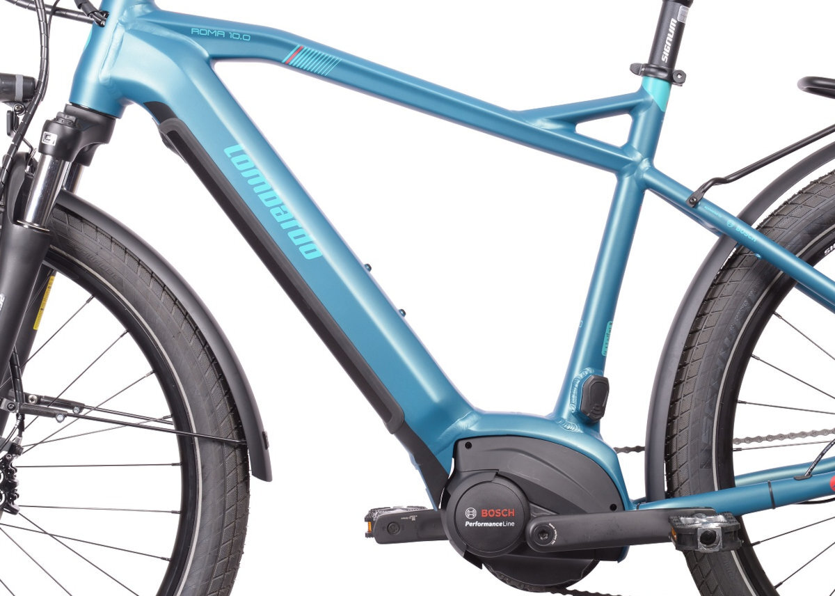 ROWER ELEKTRYCZNY TREKKING LOMBARDO ROMA 10.0 27.5 ZIELONY MAT M53 21 rama lekka