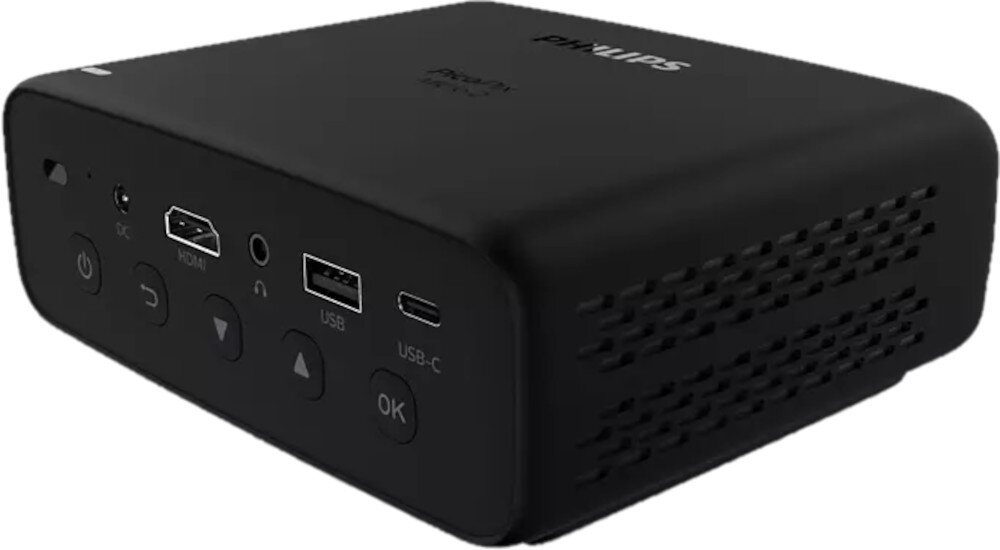 Projektor PHILIPS PicoPix Micro 2 PPX340 podłączenie złącza porty gniazda pilot obsługa