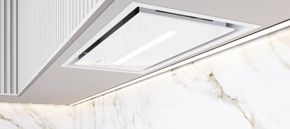 Okap GLOBALO Pinelio 60.1 Biały LED oświetlenie