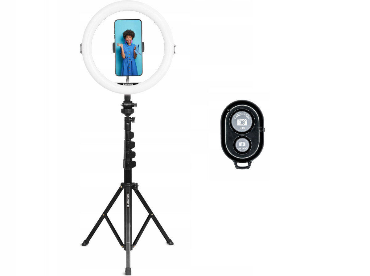 Lampa pierscieniowa LED AGFAPHOTO ARL11XL sposob uzycia