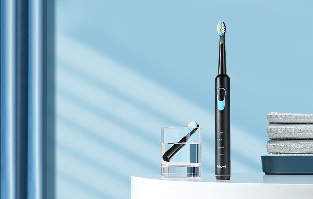 Szczoteczka soniczna FAIRYWILL FW-E6 wlosie DuPont
