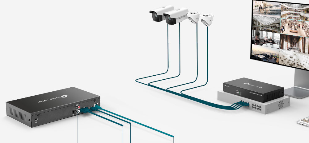Rejestrator sieciowy TP-LINK VIGI NVR1016H niezawodność systemy bezpieczeńswto technologia kompresja wyposażenie