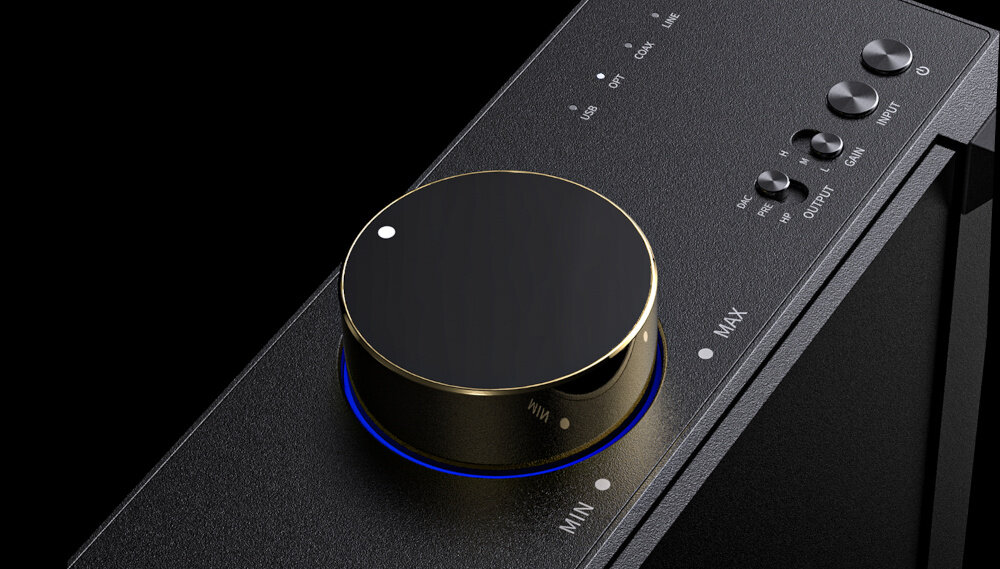 Wzmacniacz słuchawkowy FIIO K5 Pro Ess regulacja głośność wskaźnik RGB minimalizacja szumów