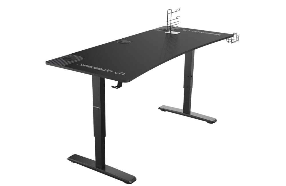 Biurko ULTRADESK Cruiser powierzchnia robocza wymiary czołowa strona blatu pulpit