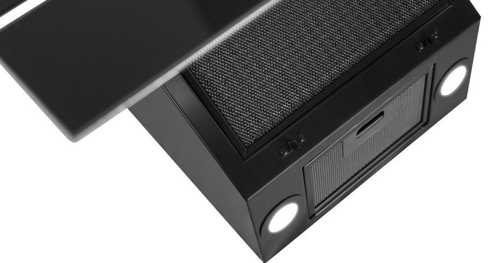 Okap AFRELLI Aero 80 Czarny światło LED