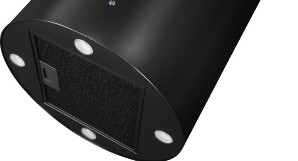 Okap AFRELLI AW-4 Aria Isola 4LED 40 Czarny Mat moc wydajność