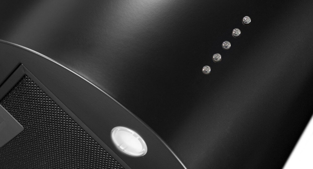 Okap AFRELLI Aria Isola Classic 4LED 40 Czarny sterowanie dotykowe