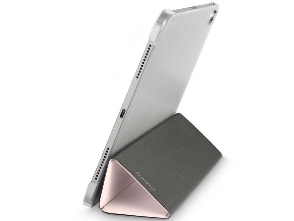 Funkcja podstawki, wygoda użytkowania etui na iPad Air Hama Fold Clear