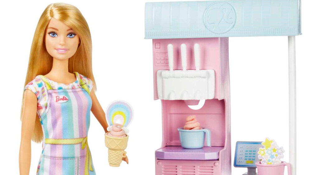 Lalka Barbie Kariera Lodziarnia - doktor