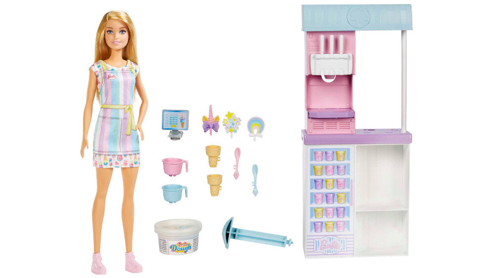 Lalka Barbie Kariera Lodziarnia  - historie