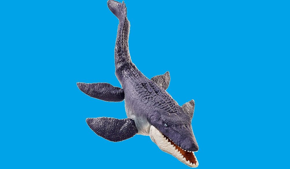 Figurka MATTEL Jurassic World Obrońca Oceanu Mosasaurus HGV34 szczęka rekin zabawa kreatywność wymiary