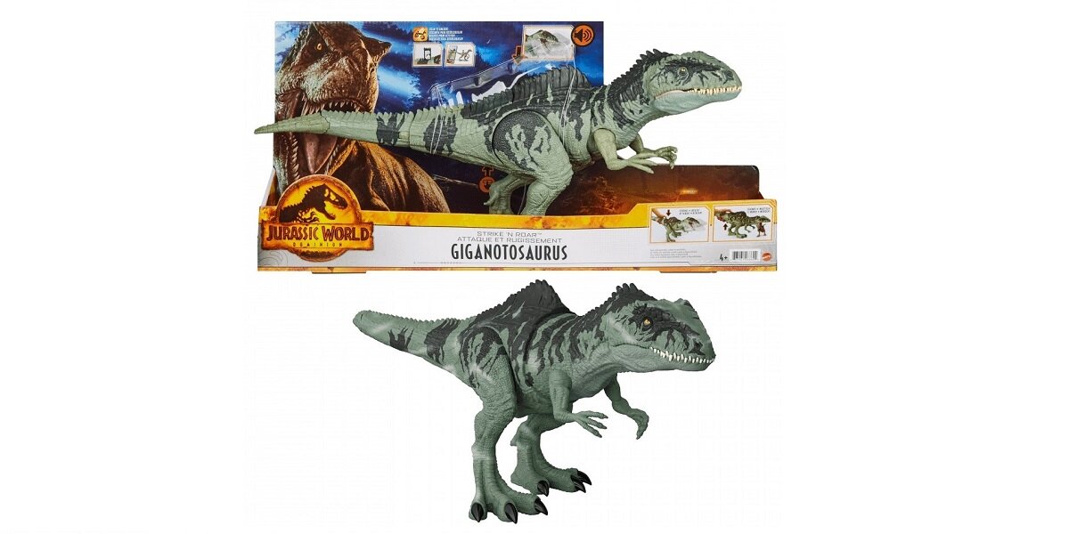 Figurka MATTEL Jurassic World Duży dinozaur Atak i ryk GYC94 Dla małych odkrywców 