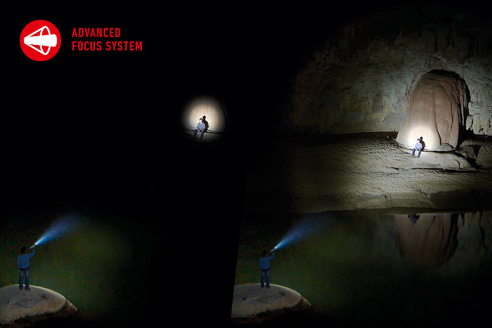 Latarka LEDLENSER P7R Work advanced focus xlens światło krótkie światło długie