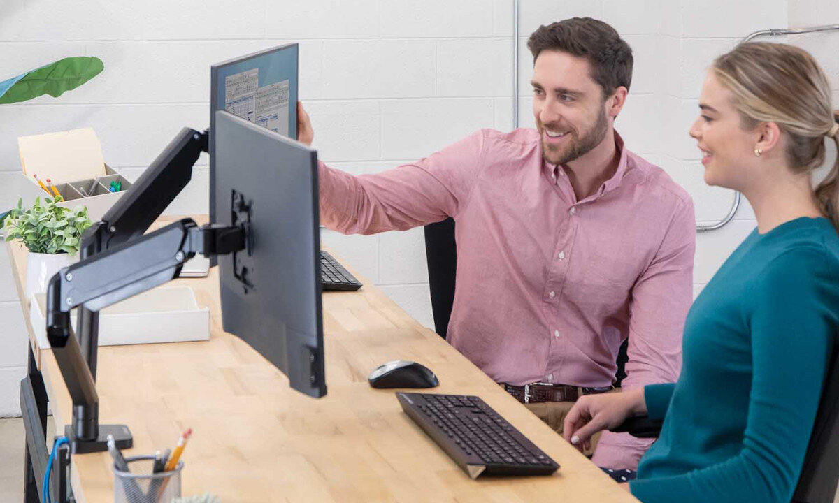 Uchwyt do monitora FELLOWES Platinum Series 8042501 32 cali Czarny zastosowanie cechy działanie funkcje