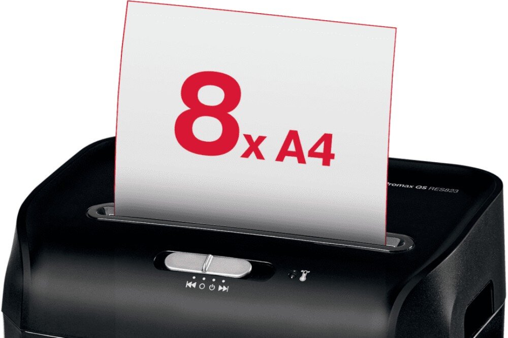 Niszczarka REXEL ProMax QS RES823 23 L, P-2, Paski, Automatyczny Start/Stop, Funkcja cofania niszczenie poziom bezpieczeństwa