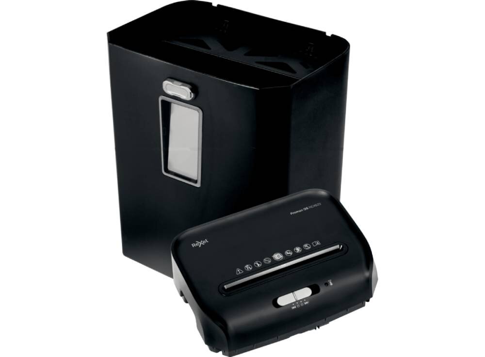 Niszczarka REXEL ProMax QS REX823 23 L, P-4, Konfetti, Automatyczny Start/Stop, Funkcja cofania pojemnik okno czas działania automatyczny start stop