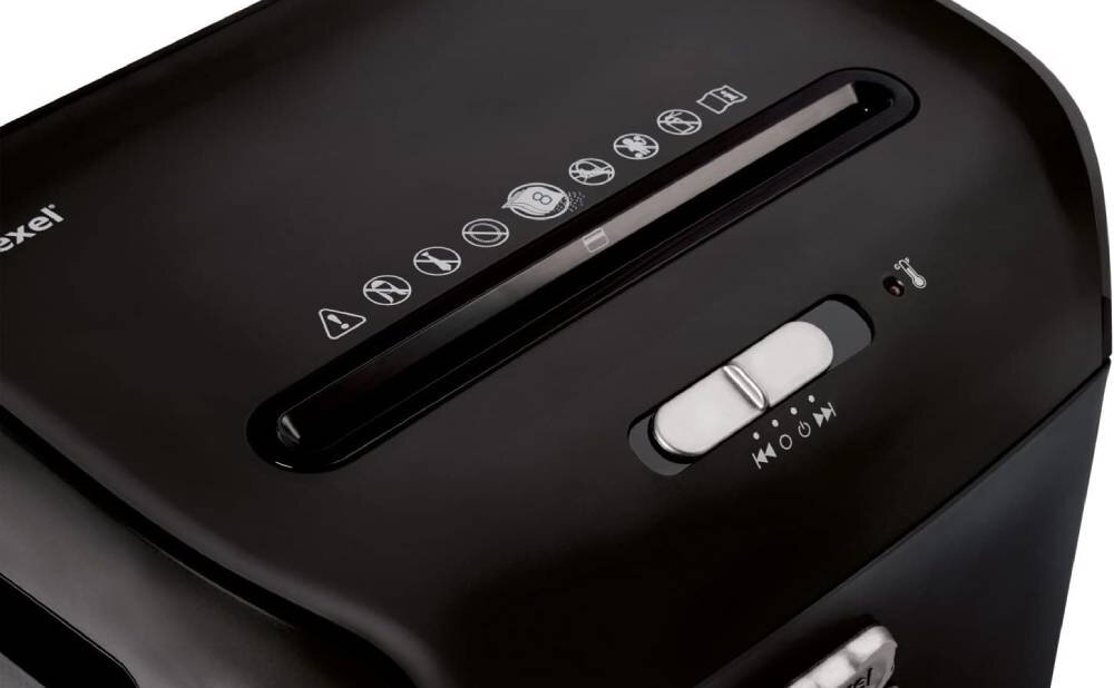 Niszczarka REXEL ProMax QS REX823 23 L, P-4, Konfetti, Automatyczny Start/Stop, Funkcja cofania głośność zabezpieczenia dioda LED