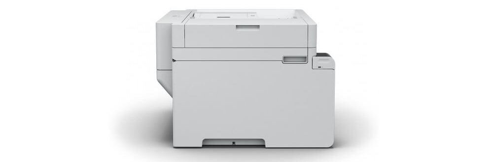 Urządzenie wielofunkcyjne EPSON EcoTank Pro M15180 Automatyczny druk dwustronny, Wi-Fi prezentacja urządzenia na białym tle od boku formaty BMP JPEG TIFF PDF PNG dostosowanie