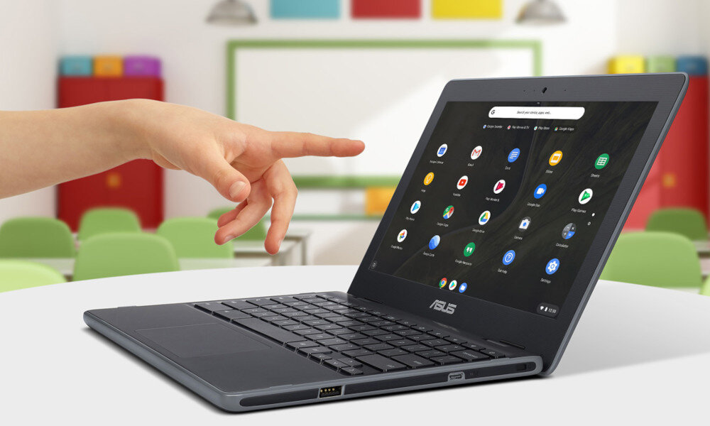 Laptop ASUS Chromebook C204MA-GJ0455 system Chrome OS interfejs