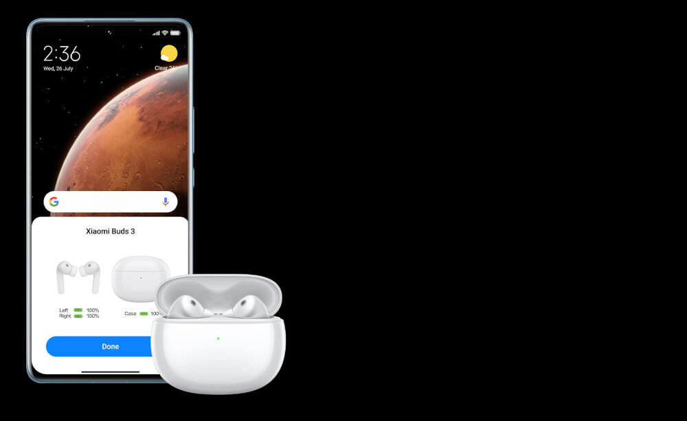 XIAOMI Buds 3 sterowanie