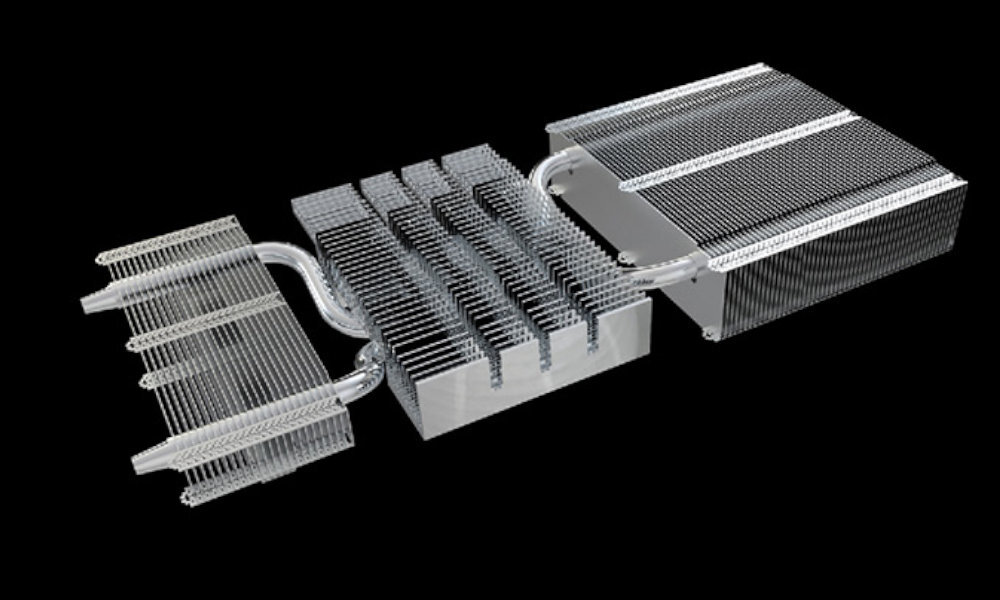 GeForce RTX 3050 Twin X2 OC 8GB radiator