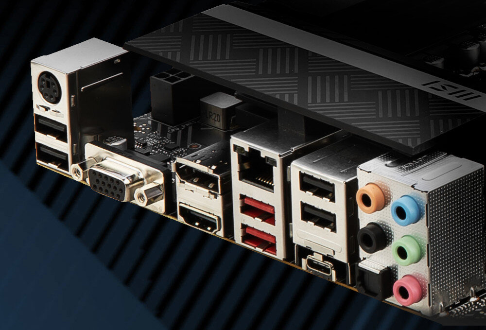 Płyta główna MSI PRO B660-A DDR4 złącza porty Ethernet USB