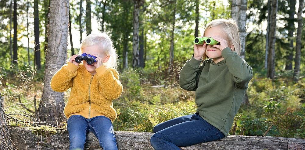 Lornetka FOCUS Junior 6x21 optyka waga konstrukcja ogniskowa zoom przybliżenie dioptria muszle oczne obiektywy soczewki pryzmat powłoka gwint okulary obserwacja przyroda sport powiększenie 